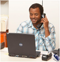Decorative Image of male computer user
